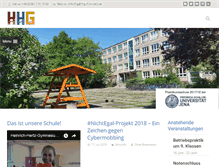 Tablet Screenshot of heinrich-hertz-gymnasium.de